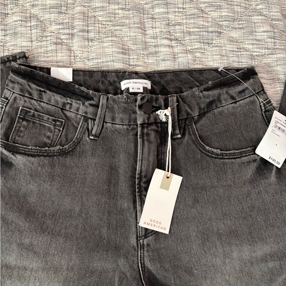 Good American High Rise Straight Leg Jeans Sz 6 NWT | Good American Jeans NEW - - Picture 10 of 11